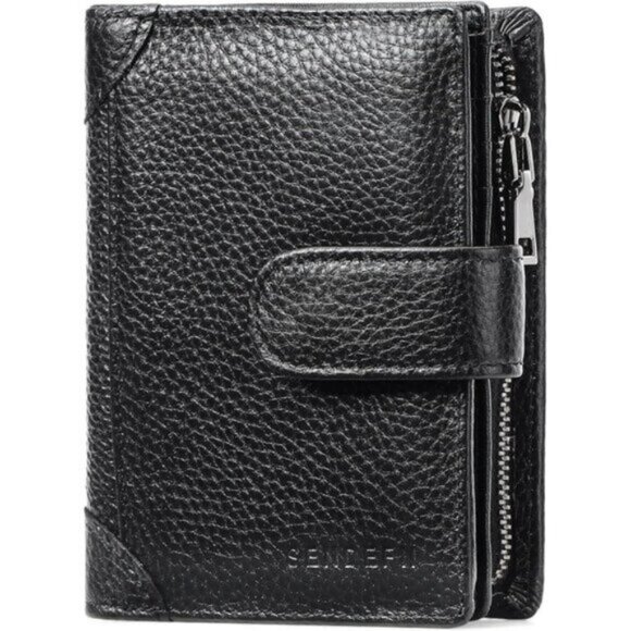 Men's Wallet Genuine Leather Wallets for Men RFID Blocking Card Holder - Picture 1 of 6